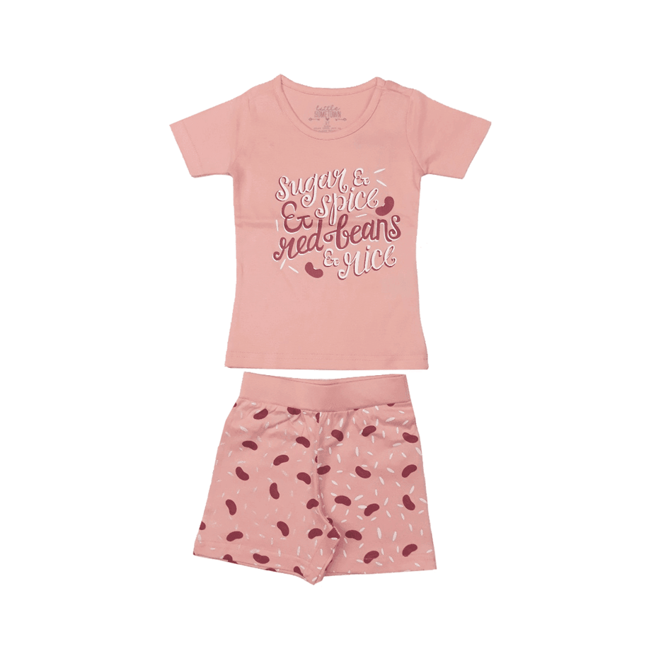 Girls Red Beans and Rice Pajamas-thumbmail-1