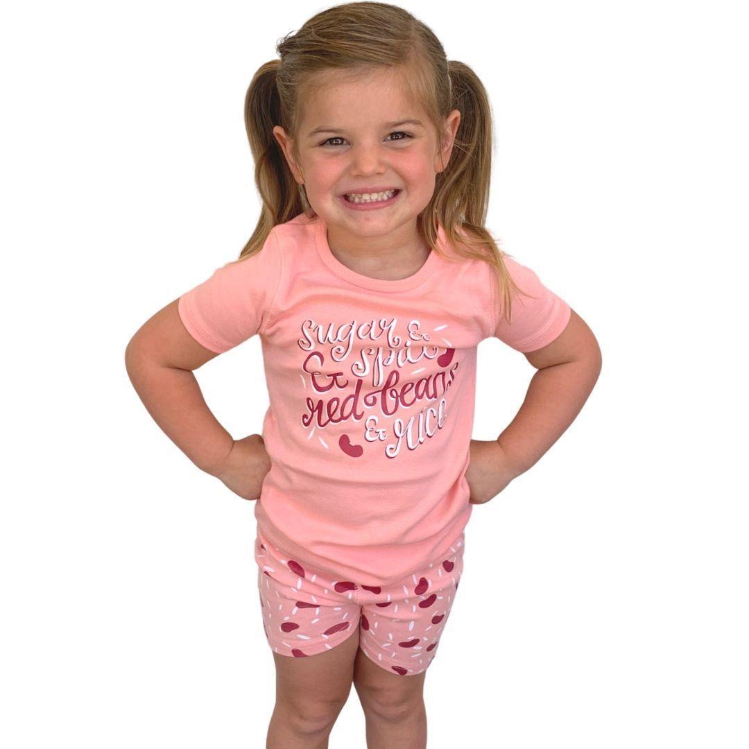 Girls Red Beans and Rice Pajamas-thumbmail-2
