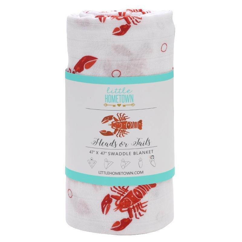 Heads and Tails Baby Muslin Swaddle Receiving Blanket-thumbmail-7