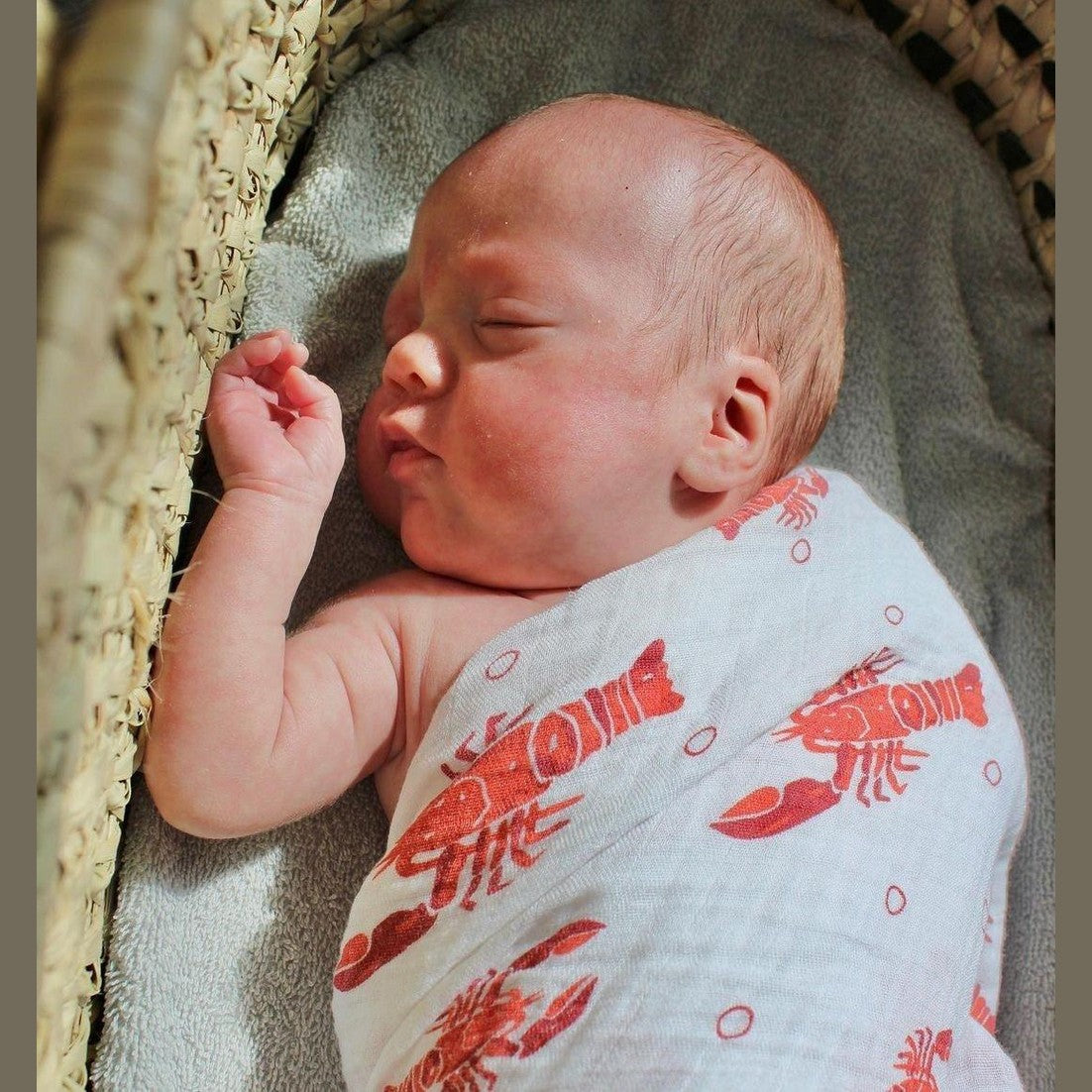 Heads and Tails Baby Muslin Swaddle Receiving Blanket-thumbmail-6