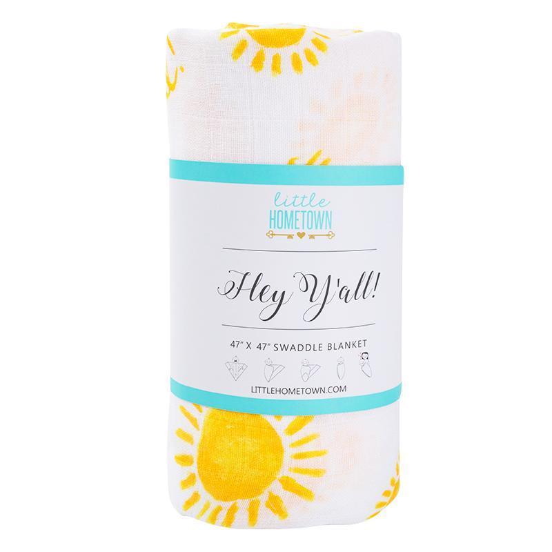 Hey Y'all! Swaddle Baby Muslin Swaddle Receiving Blanket-thumbmail-10