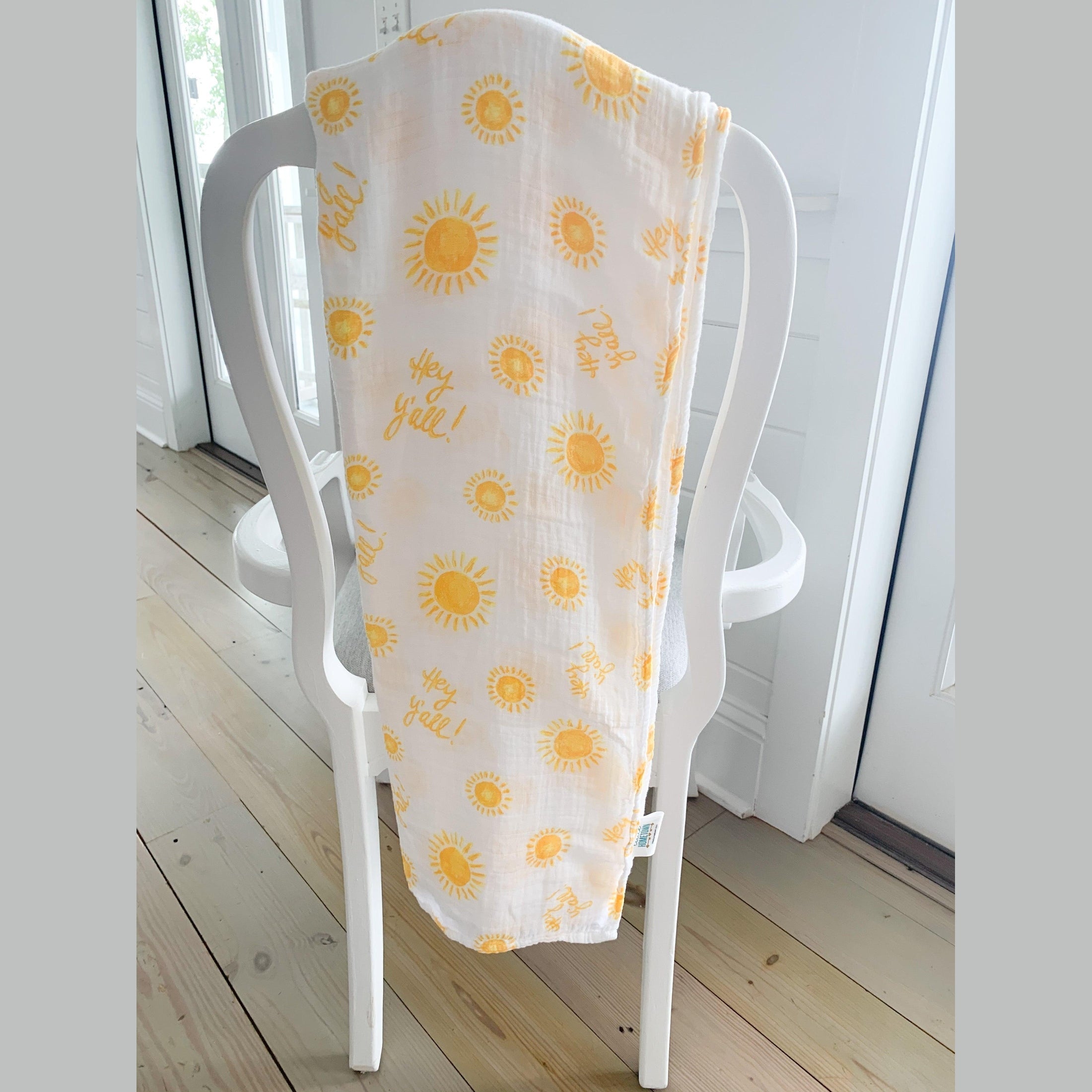 Hey Y'all! Swaddle Baby Muslin Swaddle Receiving Blanket-thumbmail-8