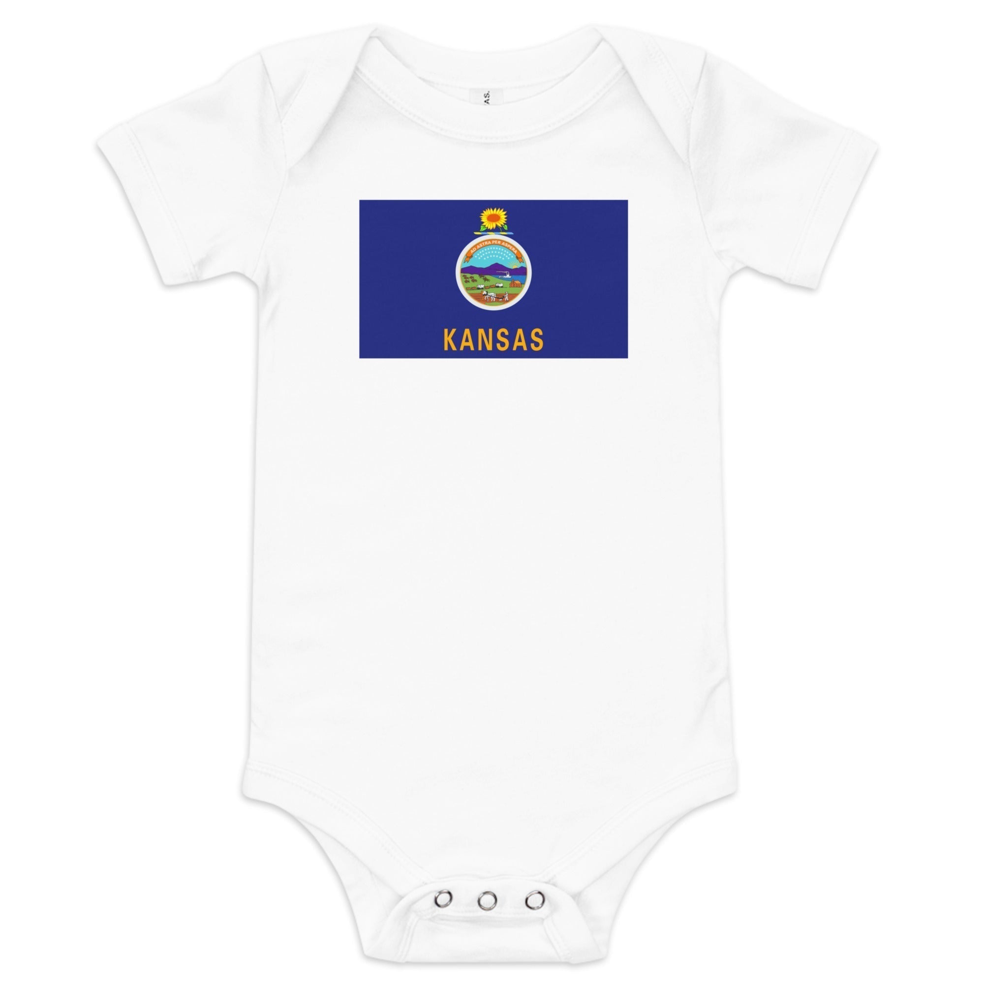 Kansas Flag Baby Onesie-thumbmail-1