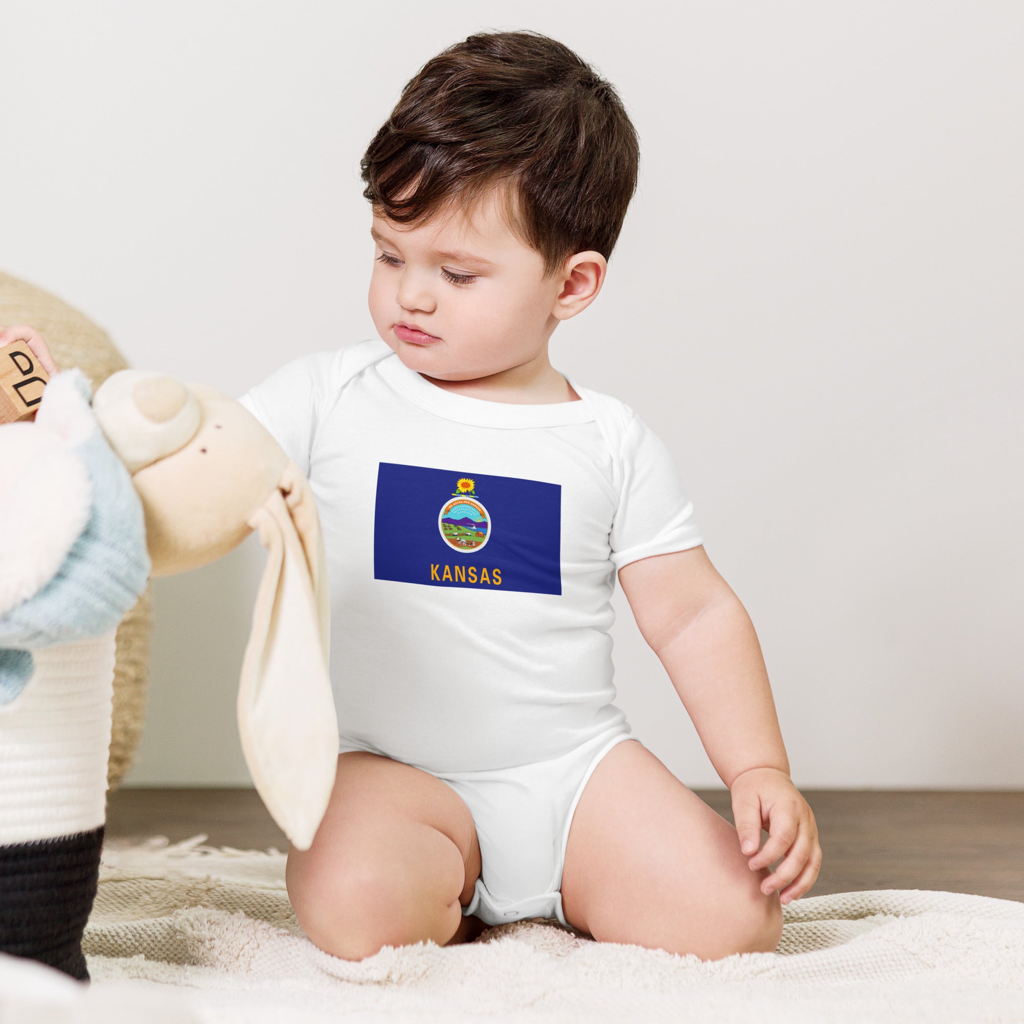 Kansas Flag Baby Onesie-thumbmail-3