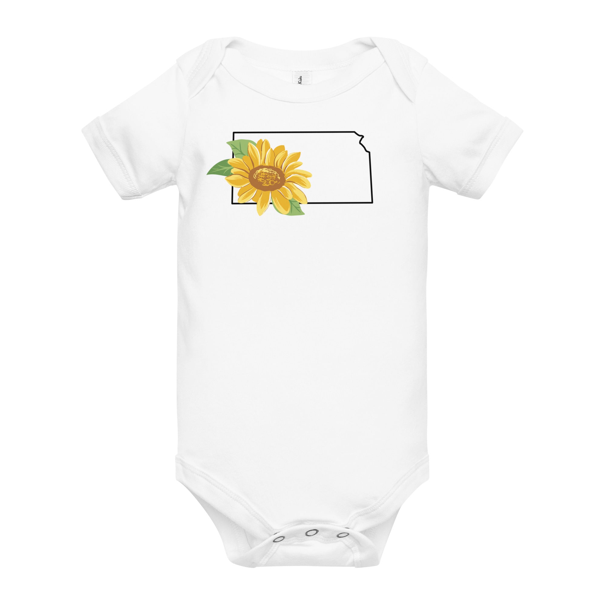 Kansas Sunflower Baby Onesie-thumbmail-1
