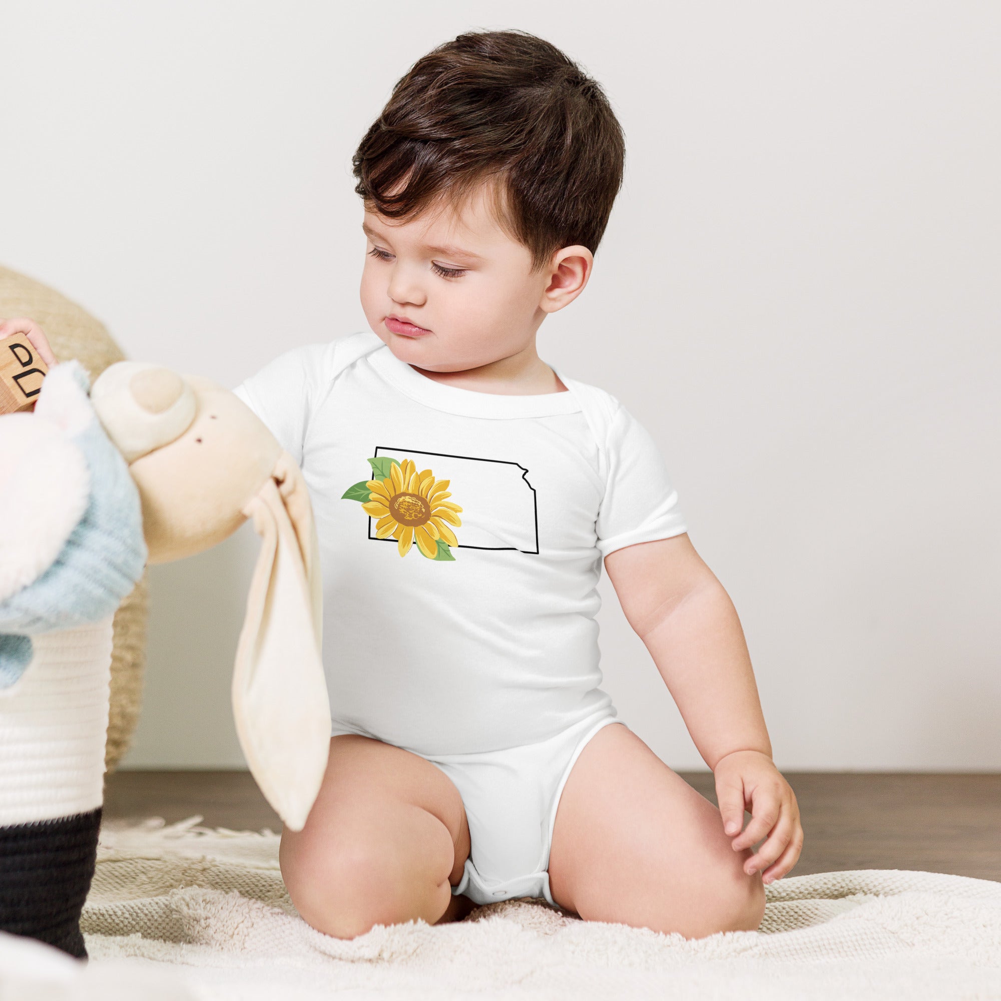 Kansas Sunflower Baby Onesie-thumbmail-4