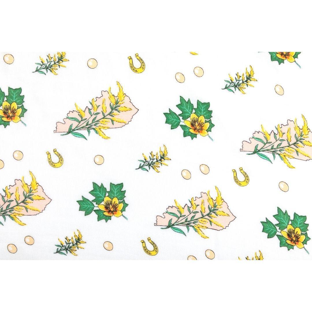 Kentucky Baby (Floral) Muslin Swaddle Receiving Blanket-thumbmail-2