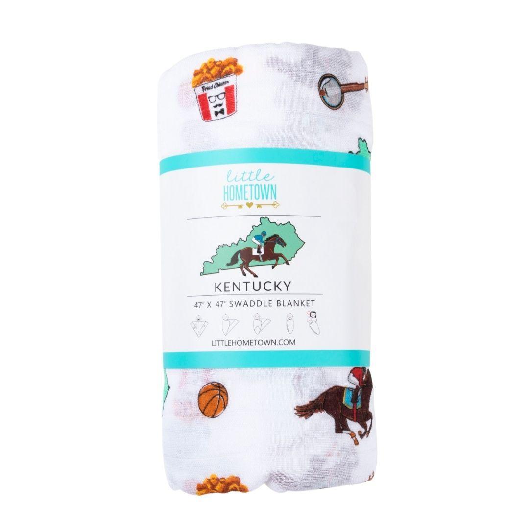 Kentucky Baby Muslin Swaddle Receiving Blanket-thumbmail-10