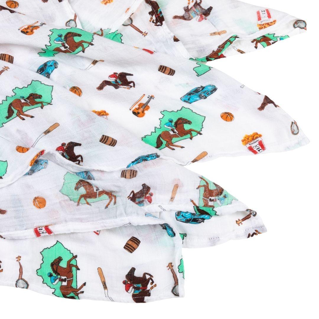 Kentucky Baby Muslin Swaddle Receiving Blanket-thumbmail-2