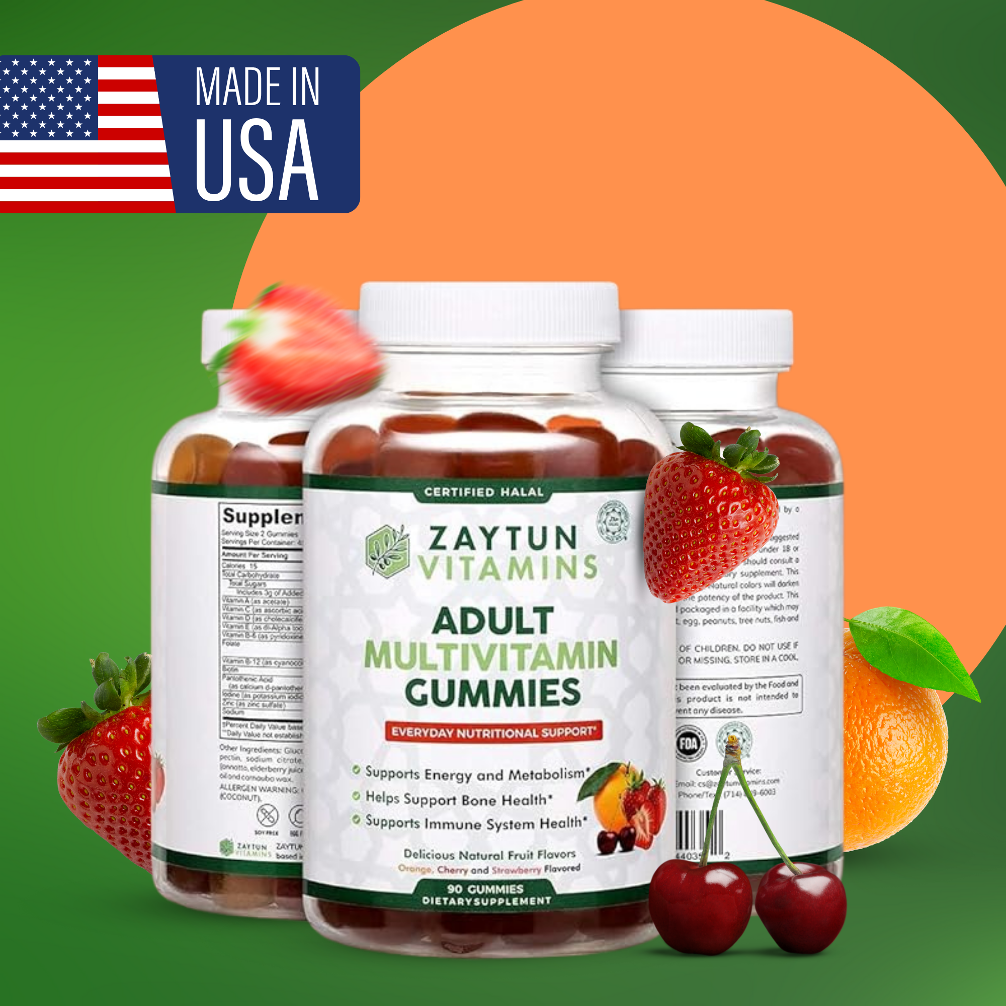 Halal Adult Multivitamin Gummies (3Pack)-thumbmail-6