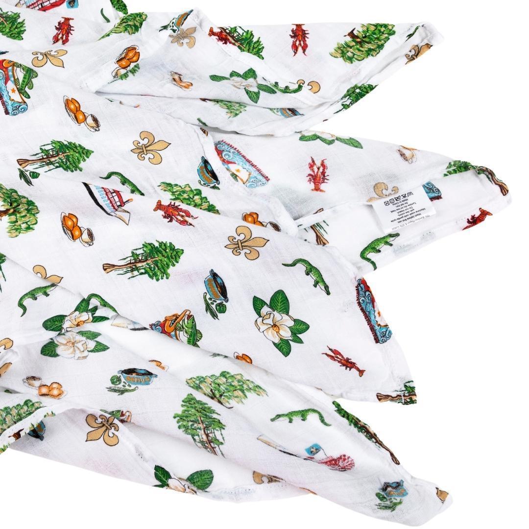 Louisiana Baby Muslin Swaddle Receiving Blanket-thumbmail-6