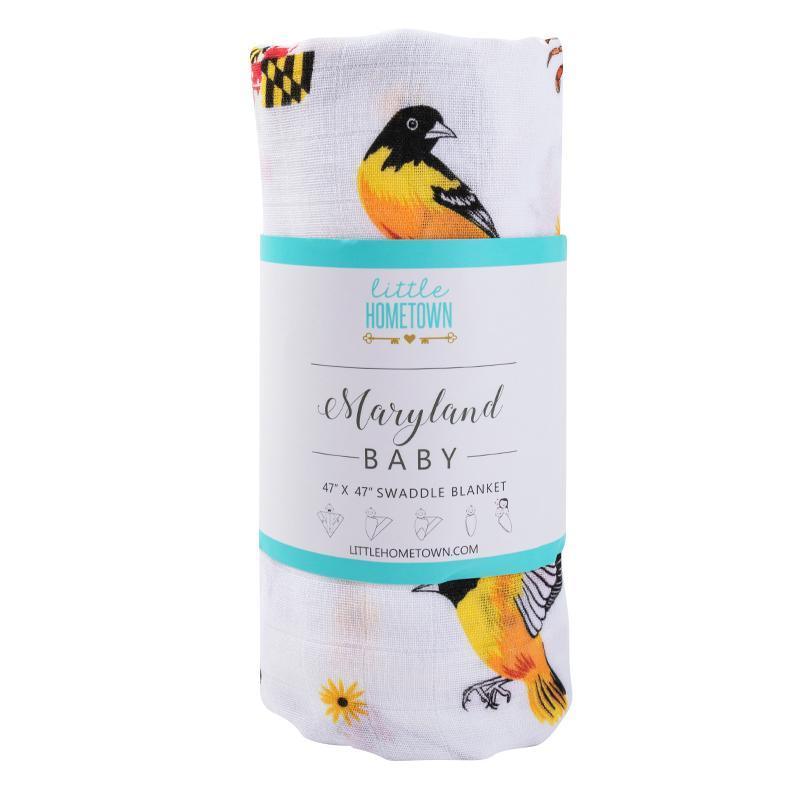 Maryland Baby Muslin Swaddle Receiving Blanket-thumbmail-4