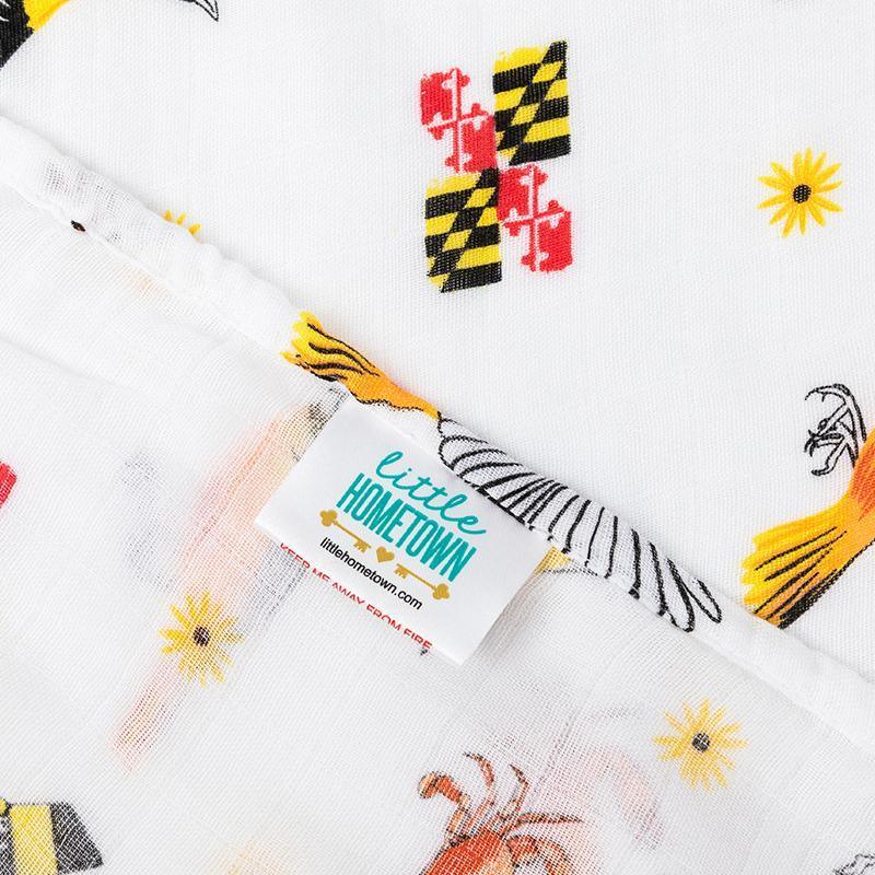 Maryland Baby Muslin Swaddle Receiving Blanket-thumbmail-2