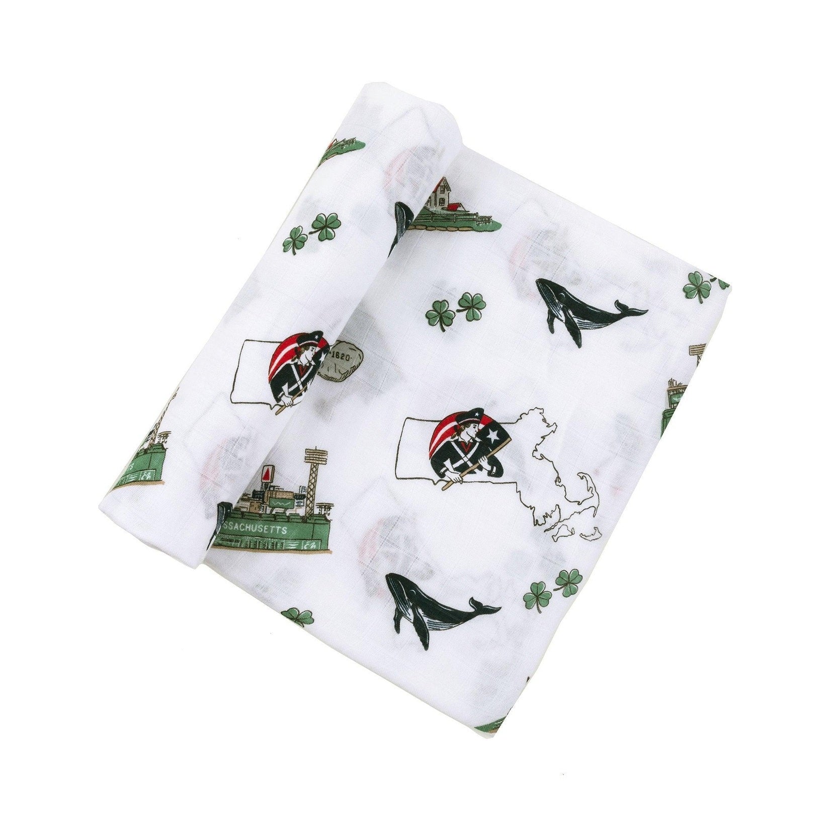 Massachusetts Baby Muslin Swaddle Receiving Blanket-thumbmail-7