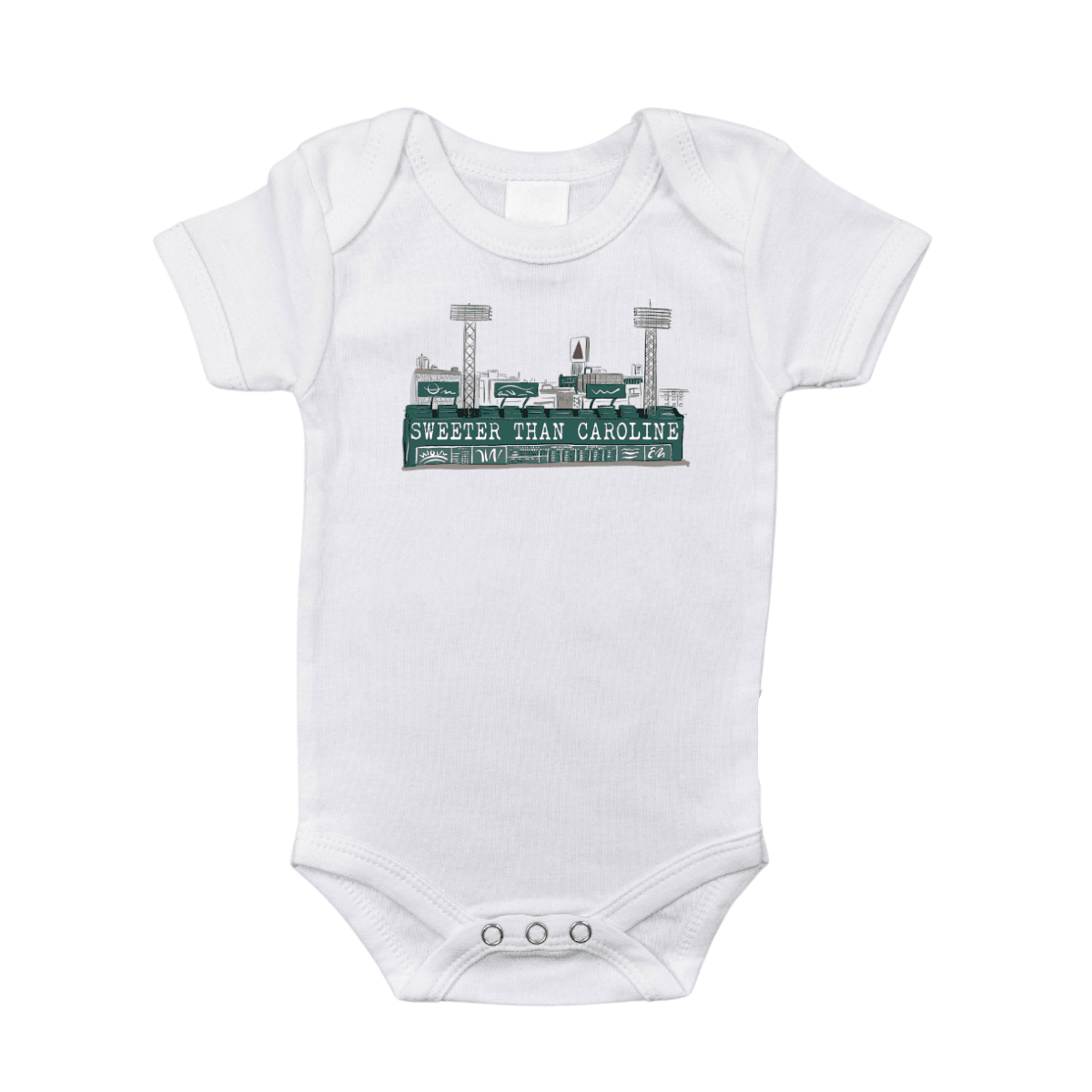 Massachusetts Sweeter Than Caroline Baby Onesie-thumbmail-3