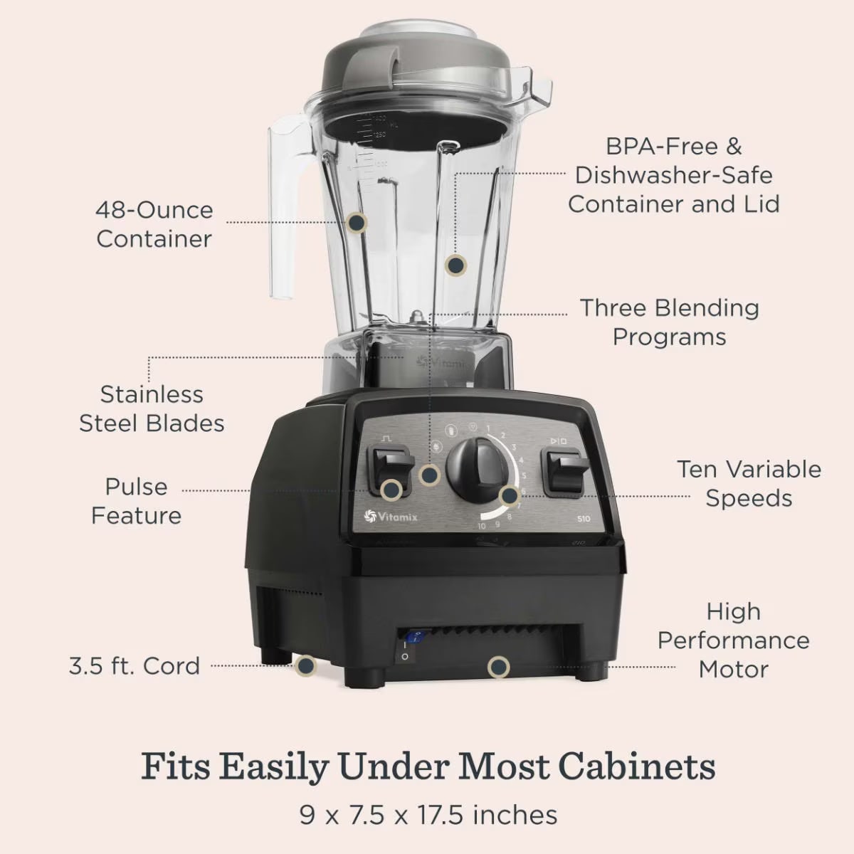 Vitamix Propel 510 Propel Blender With Pre-Set Blending Programs Professional-G-thumbmail-1
