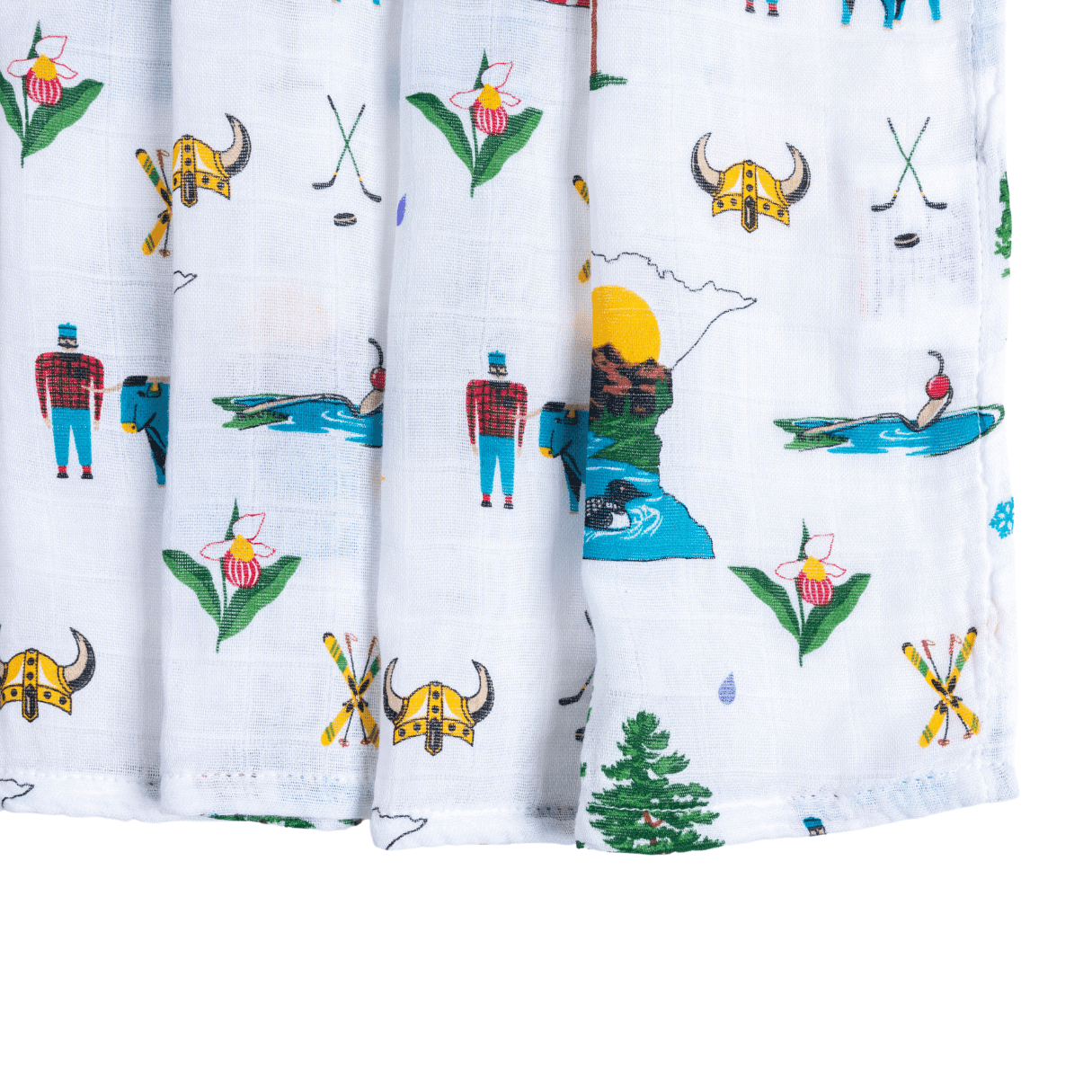 Minnesota Baby Muslin Swaddle Receiving Blanket-thumbmail-6