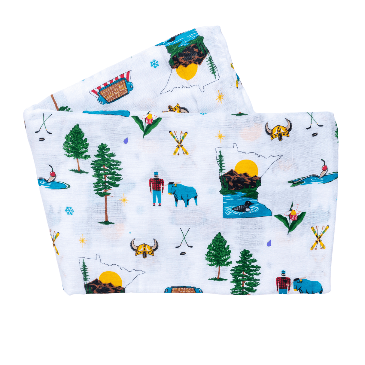 Minnesota Baby Muslin Swaddle Receiving Blanket-thumbmail-5