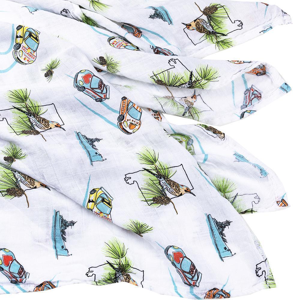 Muslin Swaddle Baby Blanket: Alabama-thumbmail-2