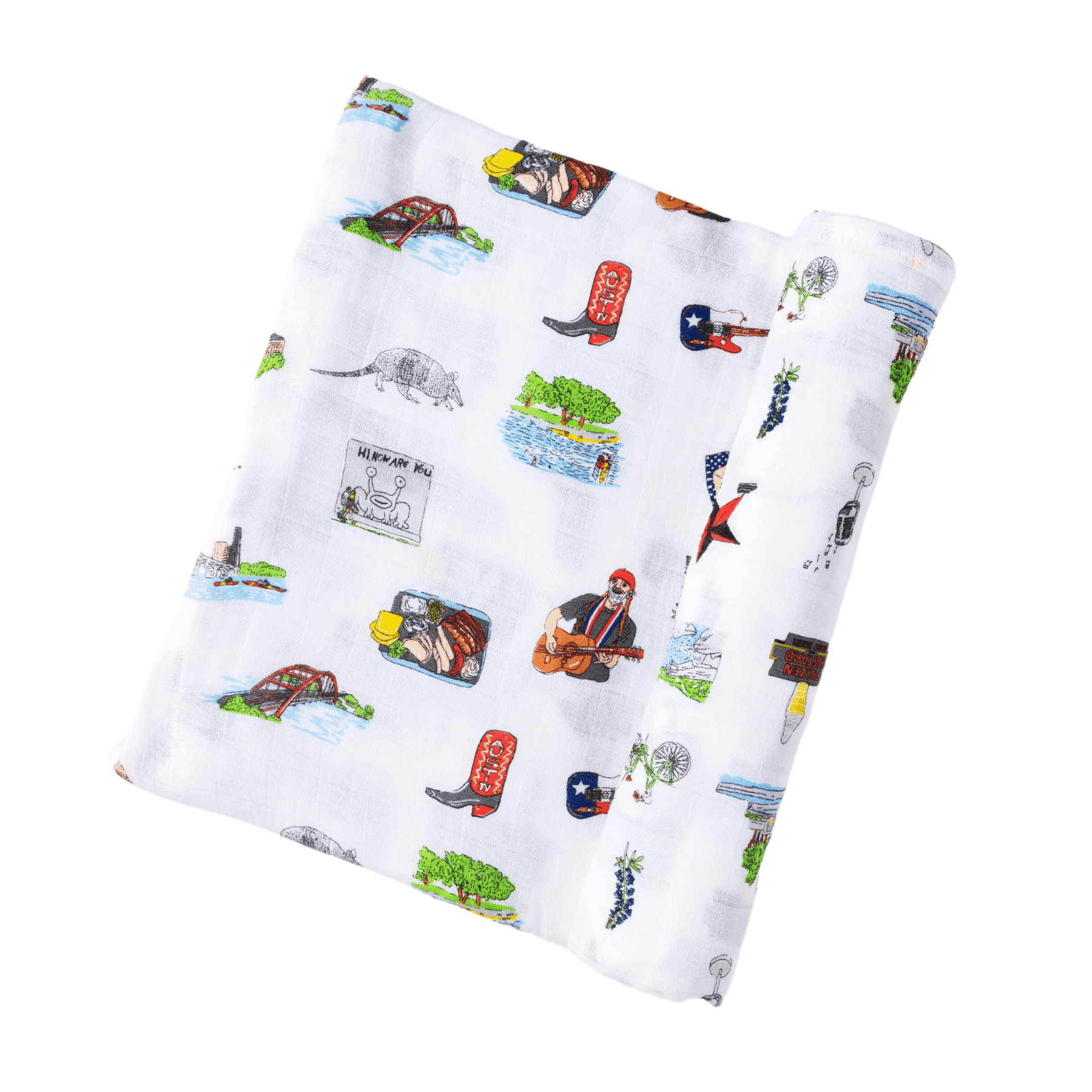 Muslin Swaddle Baby Blanket: Austin-thumbmail-4