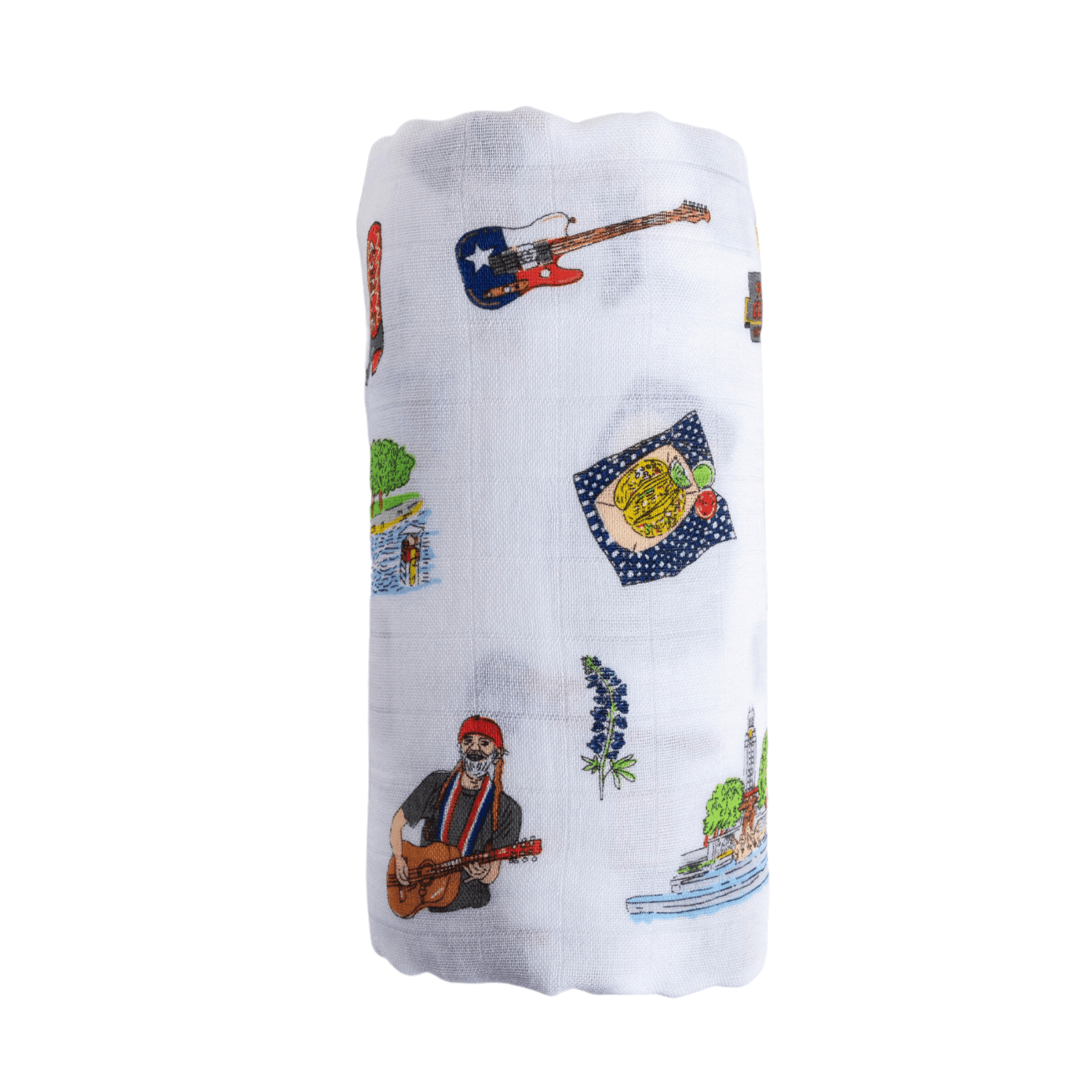Muslin Swaddle Baby Blanket: Austin-thumbmail-1