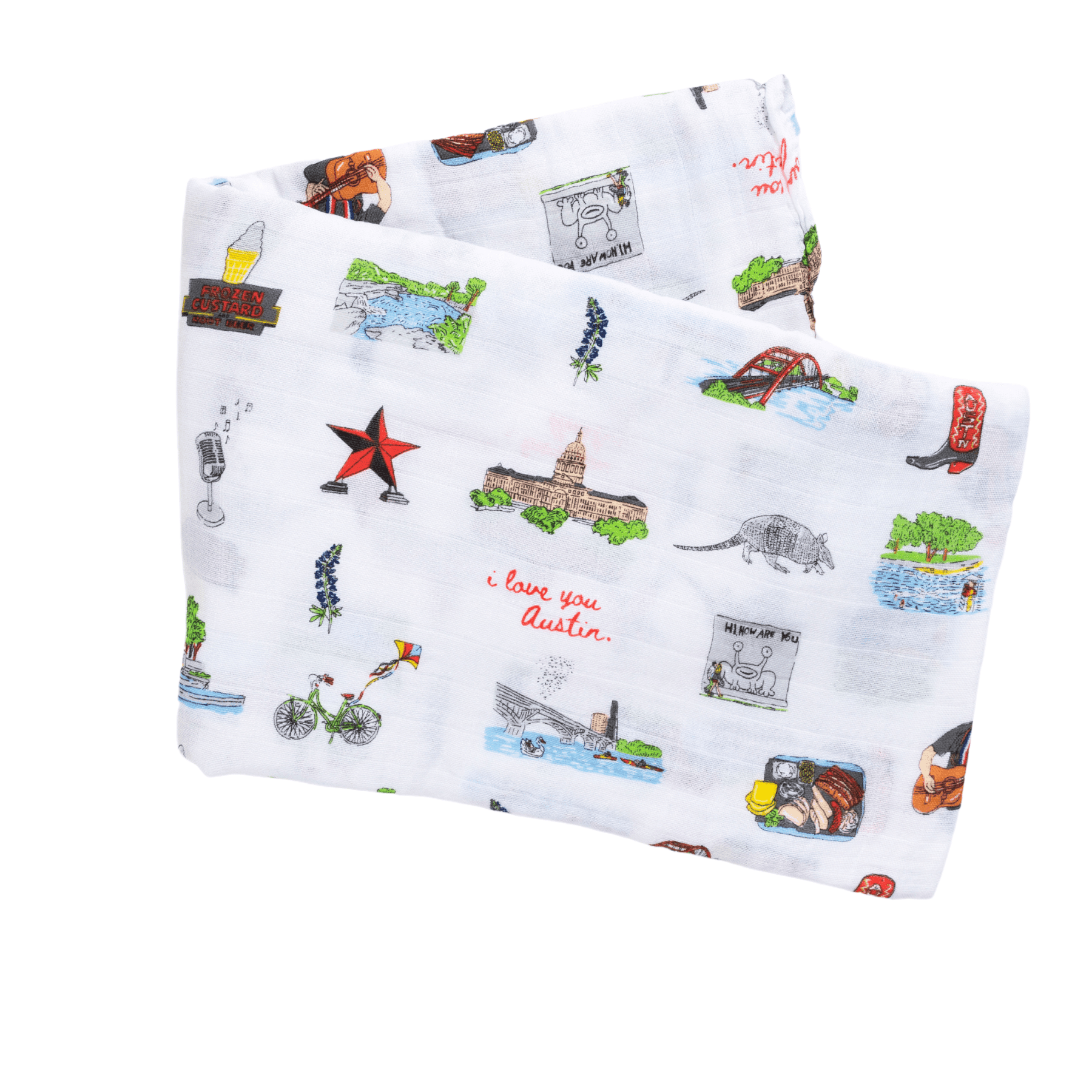 Muslin Swaddle Baby Blanket: Austin-thumbmail-5