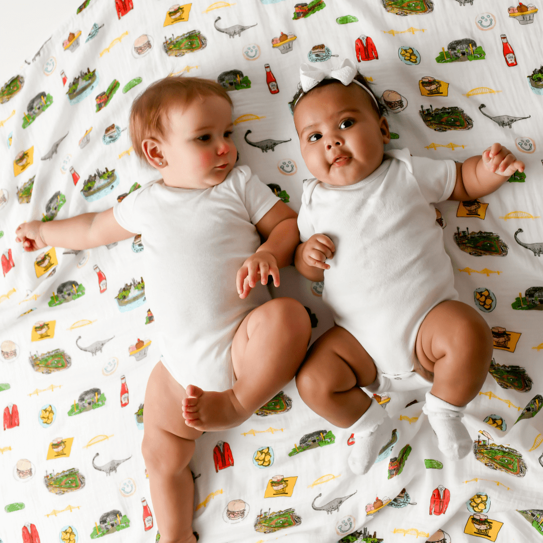 Muslin Swaddle Baby Blanket: Pittsburgh-thumbmail-7