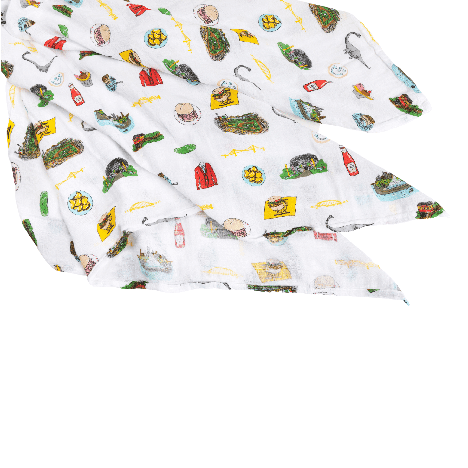 Muslin Swaddle Baby Blanket: Pittsburgh-thumbmail-8
