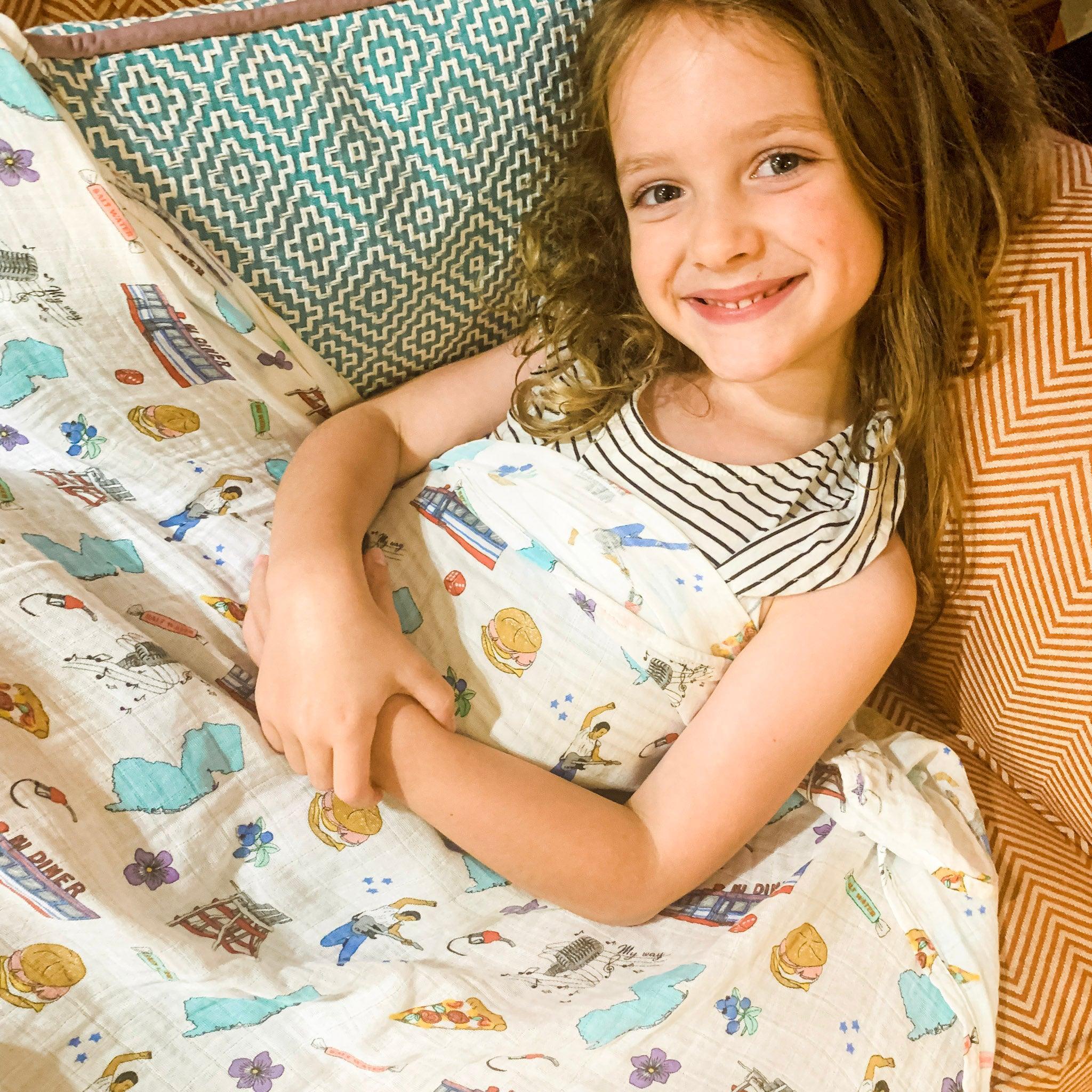 New Jersey Baby Muslin Swaddle Receiving Blanket-thumbmail-2