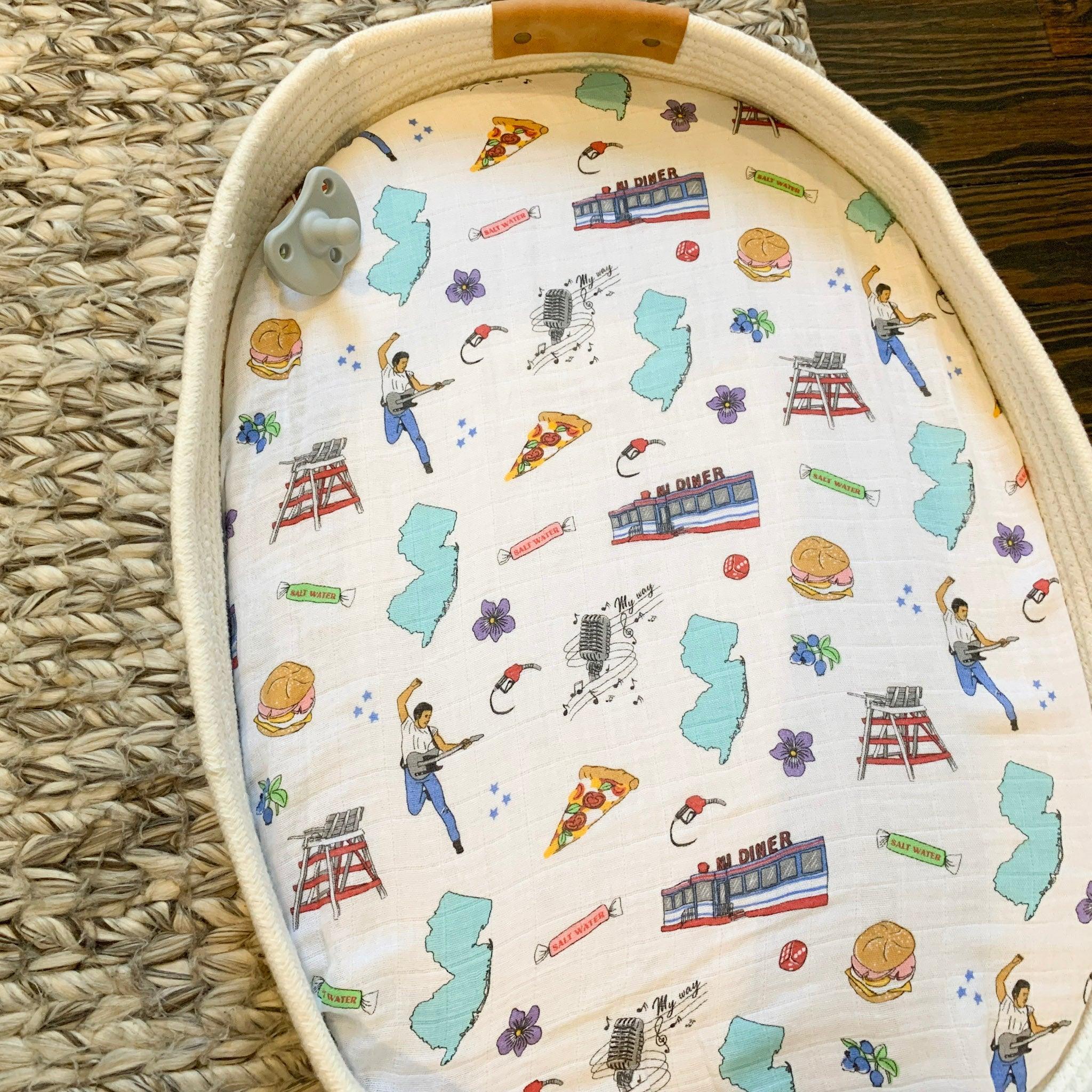 New Jersey Baby Muslin Swaddle Receiving Blanket-thumbmail-7