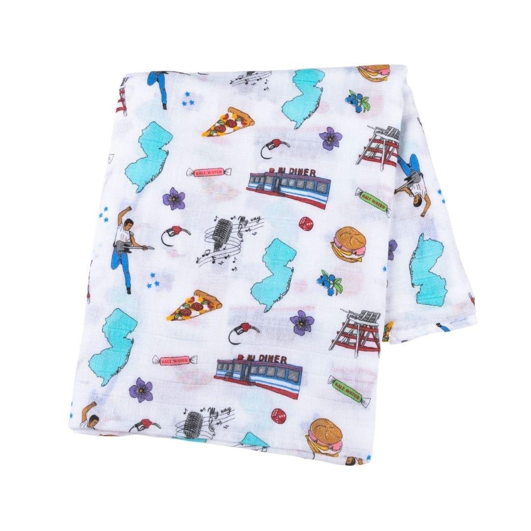 New Jersey Baby Muslin Swaddle Receiving Blanket-thumbmail-4
