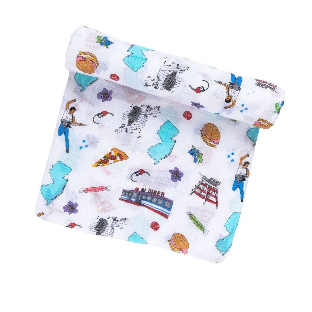 New Jersey Baby Muslin Swaddle Receiving Blanket-thumbmail-1
