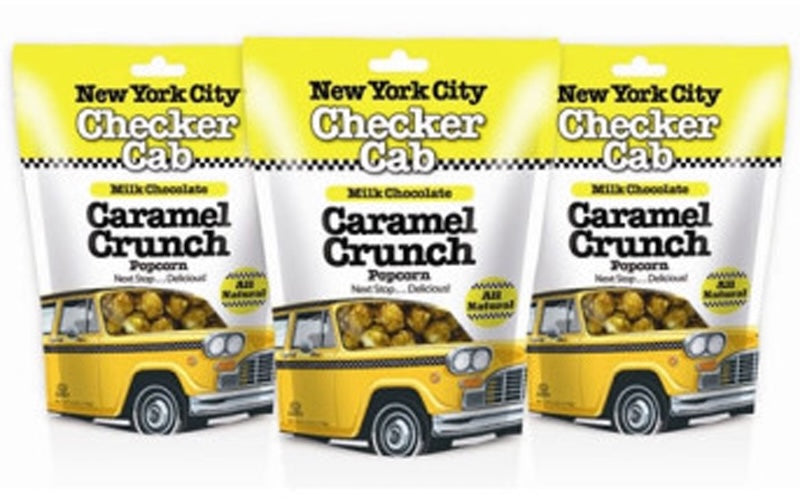 NYC Checker Cab Popcorn – Milk Chocolate Caramel Crunch, 3 Bag Set-thumbmail-1