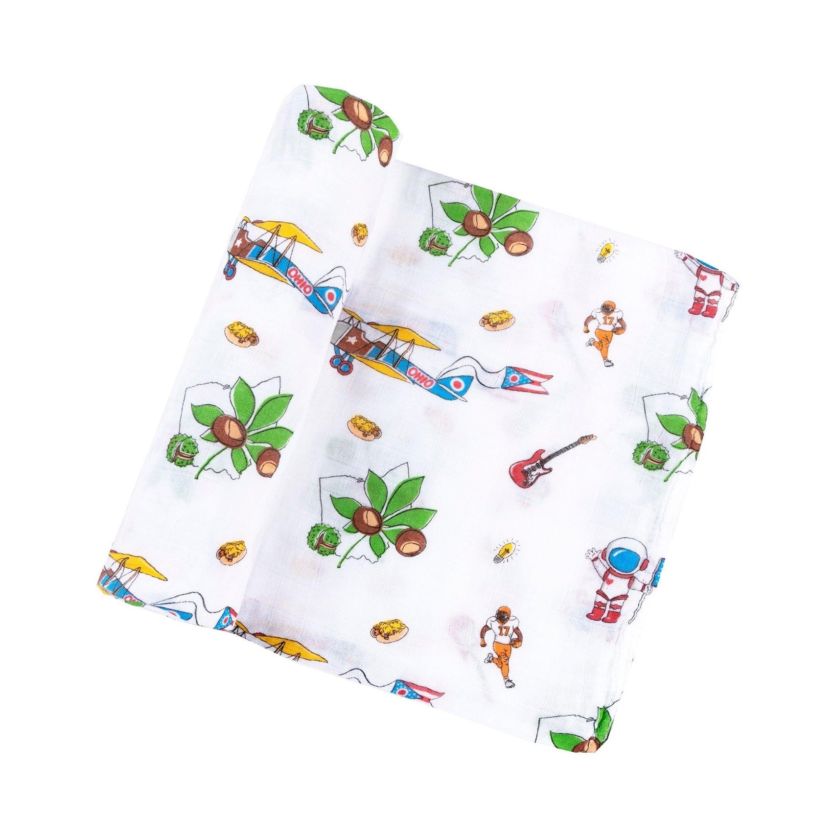 Ohio Baby Muslin Swaddle Receiving Blanket-thumbmail-7