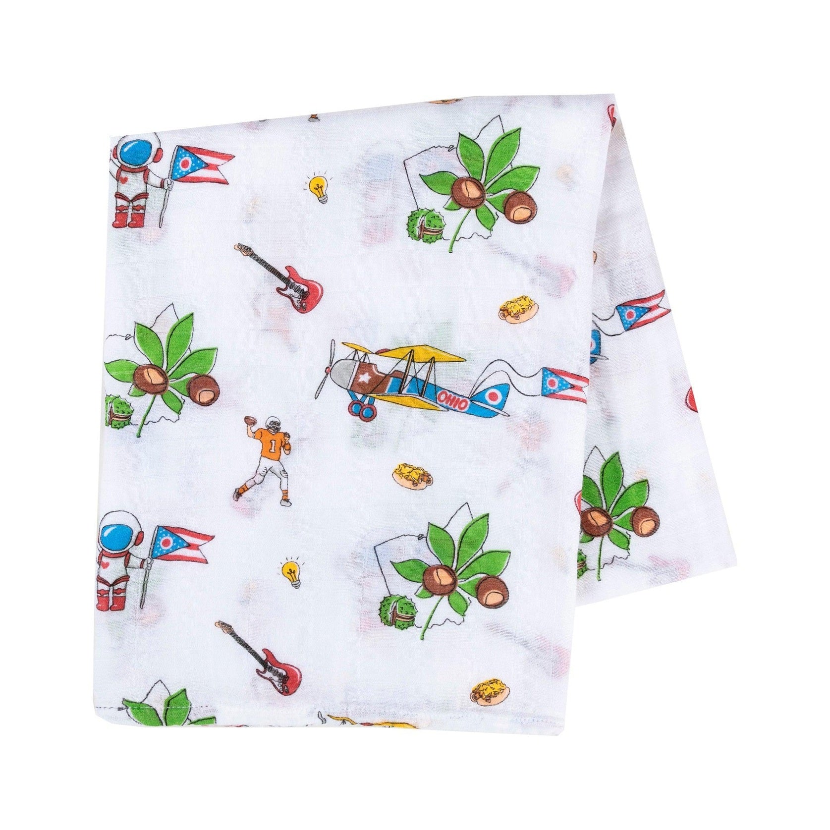 Ohio Baby Muslin Swaddle Receiving Blanket-thumbmail-8