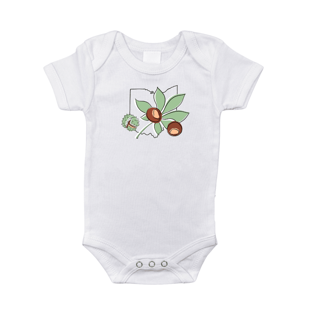 Ohio Buckeye Baby Onesie-thumbmail-1