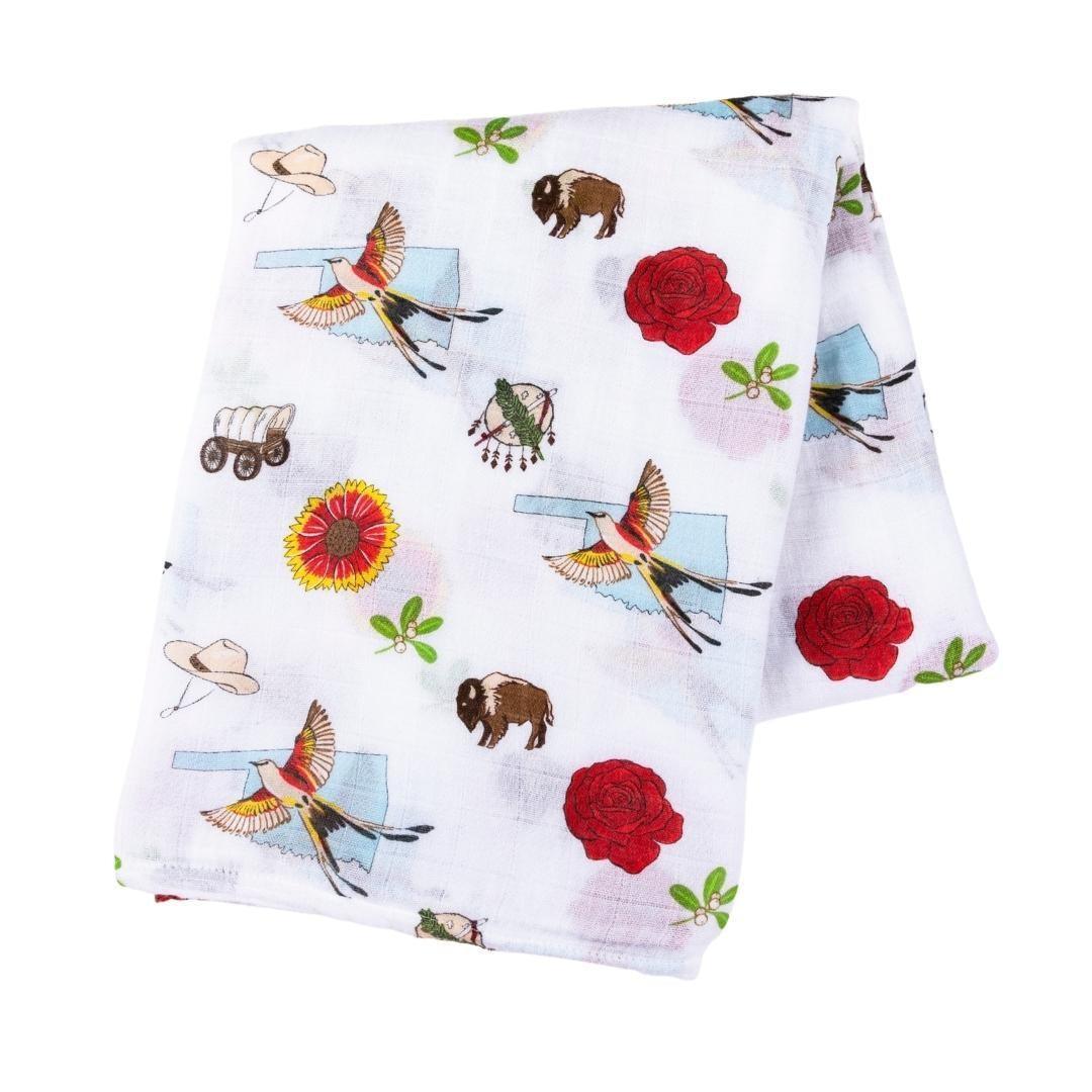 Oklahoma Baby Swaddle Blanket-thumbmail-1