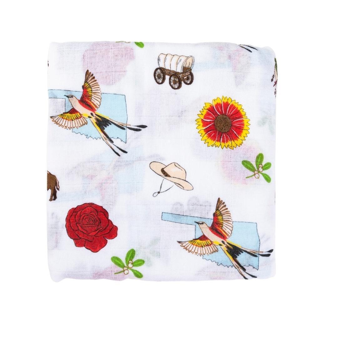 Oklahoma Baby Swaddle Blanket-thumbmail-2