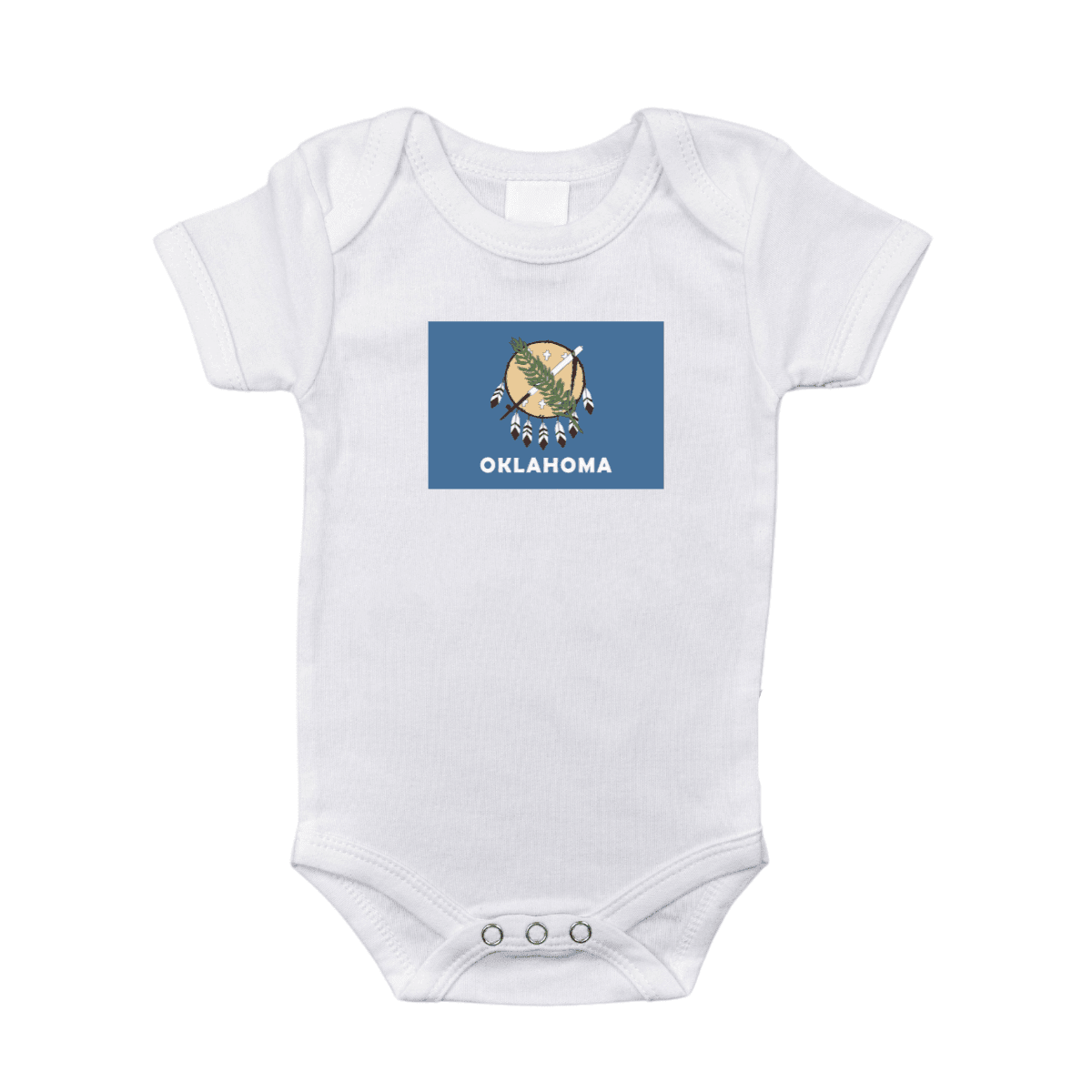 Oklahoma Flag Baby Onesie-thumbmail-1