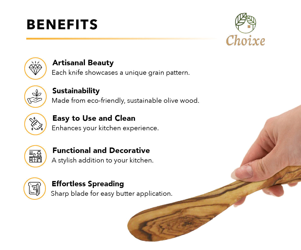 Mediterranean Olive Wood Butter Knife-thumbmail-1