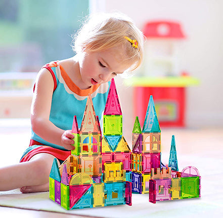 Contixo ST4 Magnetic Tiles 112 PCs 3D Building Blocks-thumbmail-5