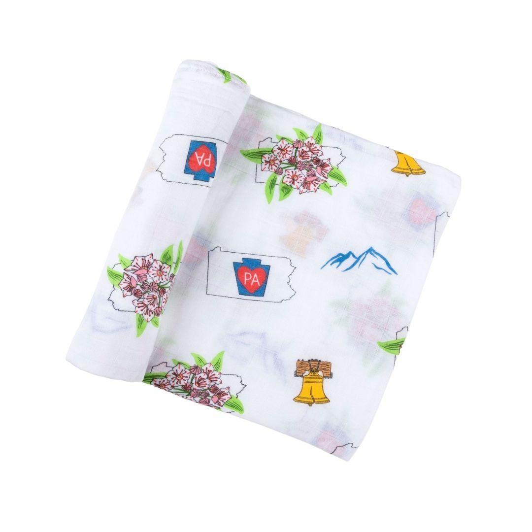 Pennsylvania Baby Muslin Swaddle Receiving Blanket-thumbmail-6