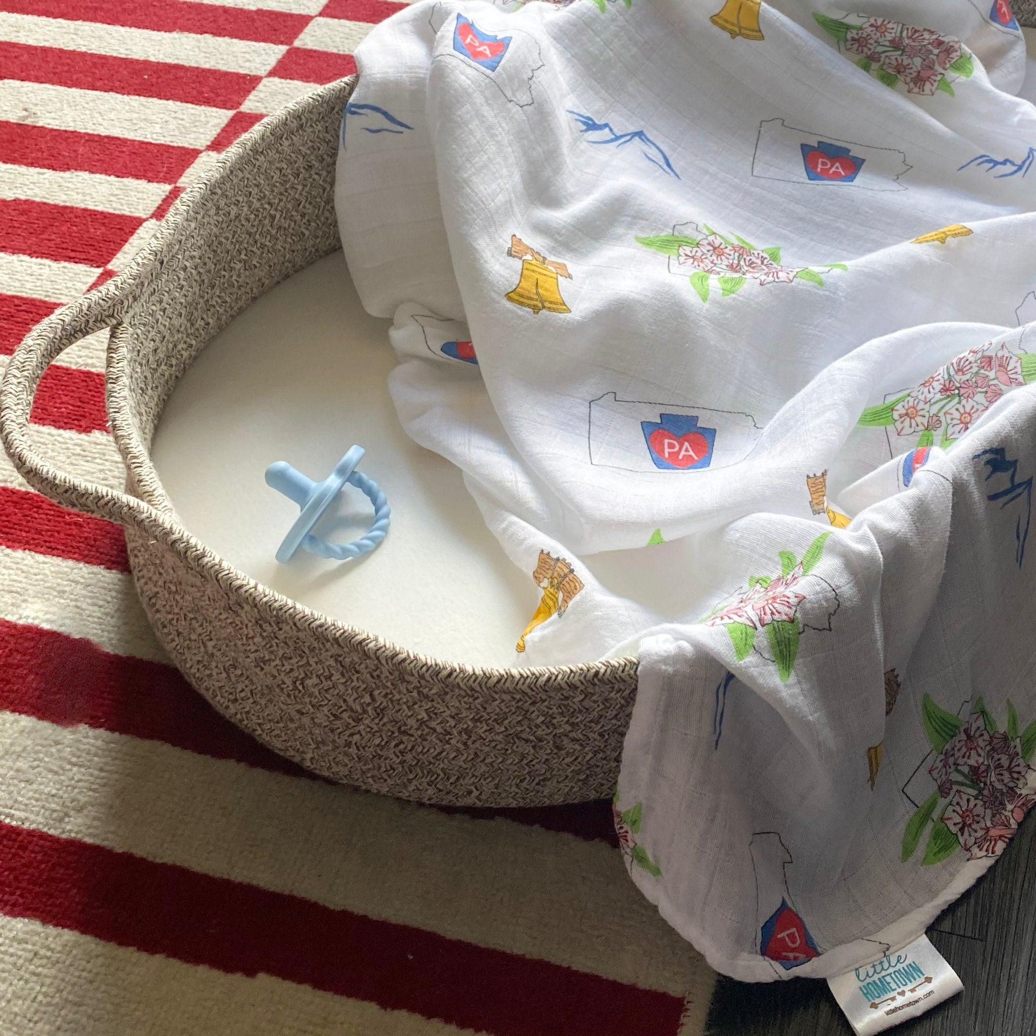 Pennsylvania Baby Muslin Swaddle Receiving Blanket-thumbmail-1
