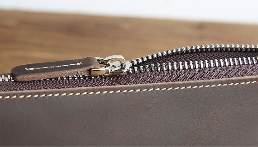 The Pallavi | Handmade Leather Pencil Case - Leather Makeup Bag-thumbmail-6