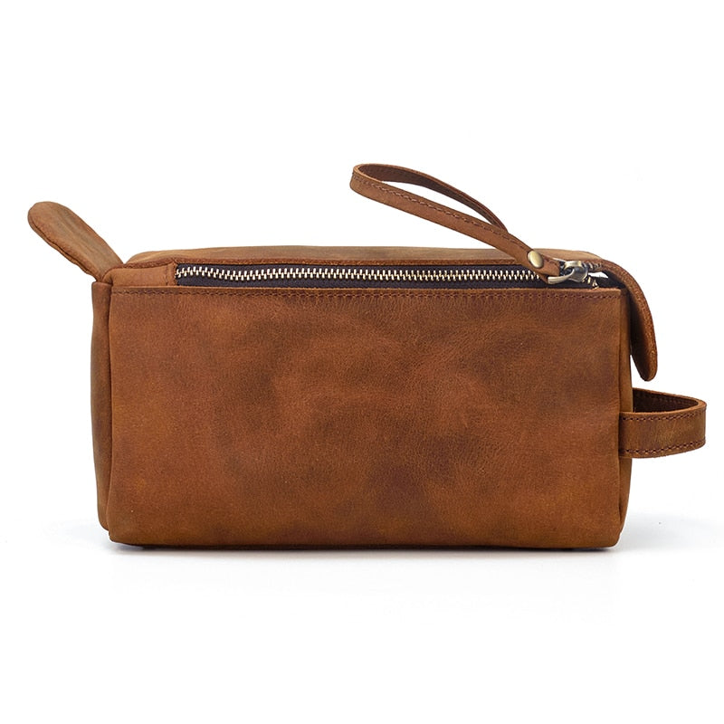 Dado Leather Dopp Kit | Handmade Leather Toiletry Bag-thumbmail-5
