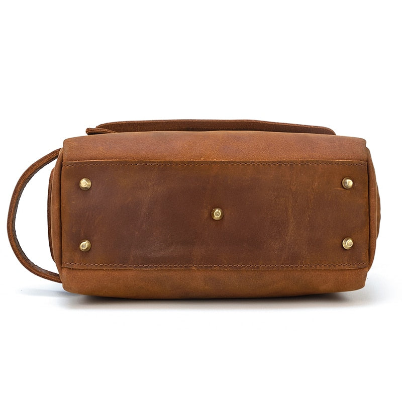 Dado Leather Dopp Kit | Handmade Leather Toiletry Bag-thumbmail-3