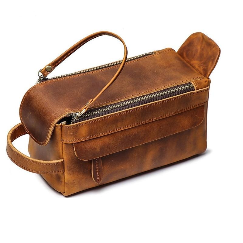 Dado Leather Dopp Kit | Handmade Leather Toiletry Bag-thumbmail-1