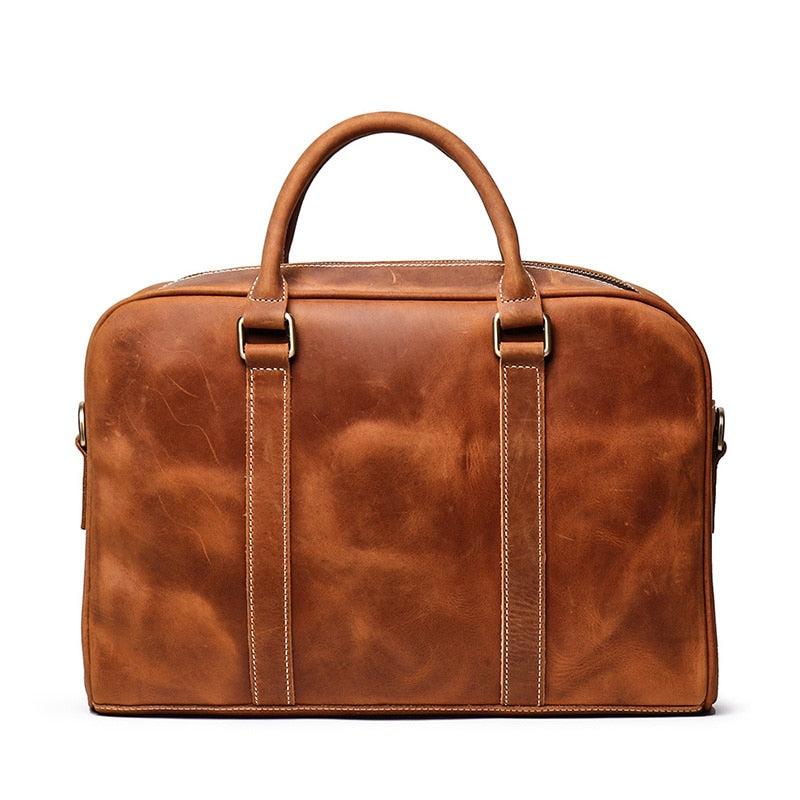 The Bjorn Leather Laptop Bag | Vintage Leather Briefcase-thumbmail-6