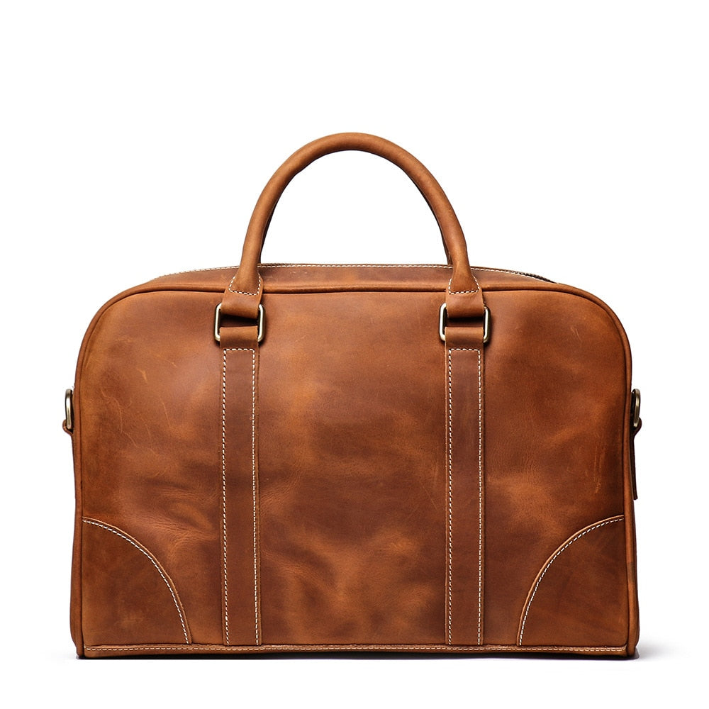 The Bjorn Leather Laptop Bag | Vintage Leather Briefcase-thumbmail-2