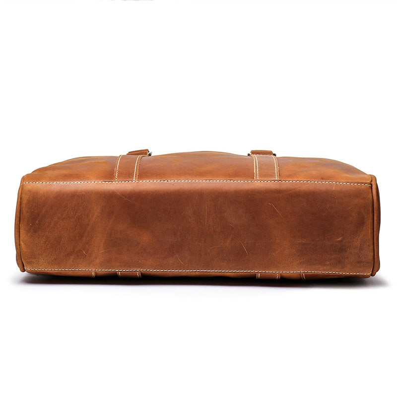 The Bjorn Leather Laptop Bag | Vintage Leather Briefcase-thumbmail-7